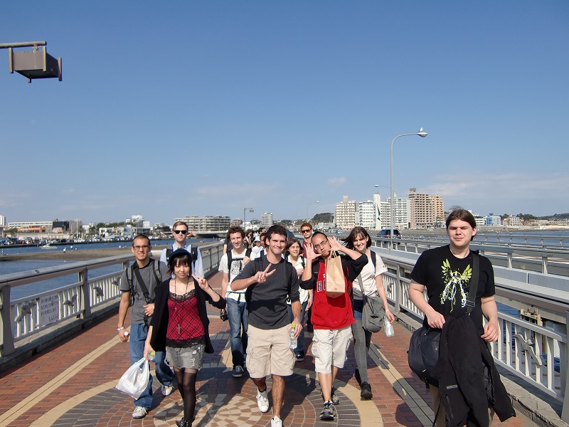 On the way to Enoshima Island